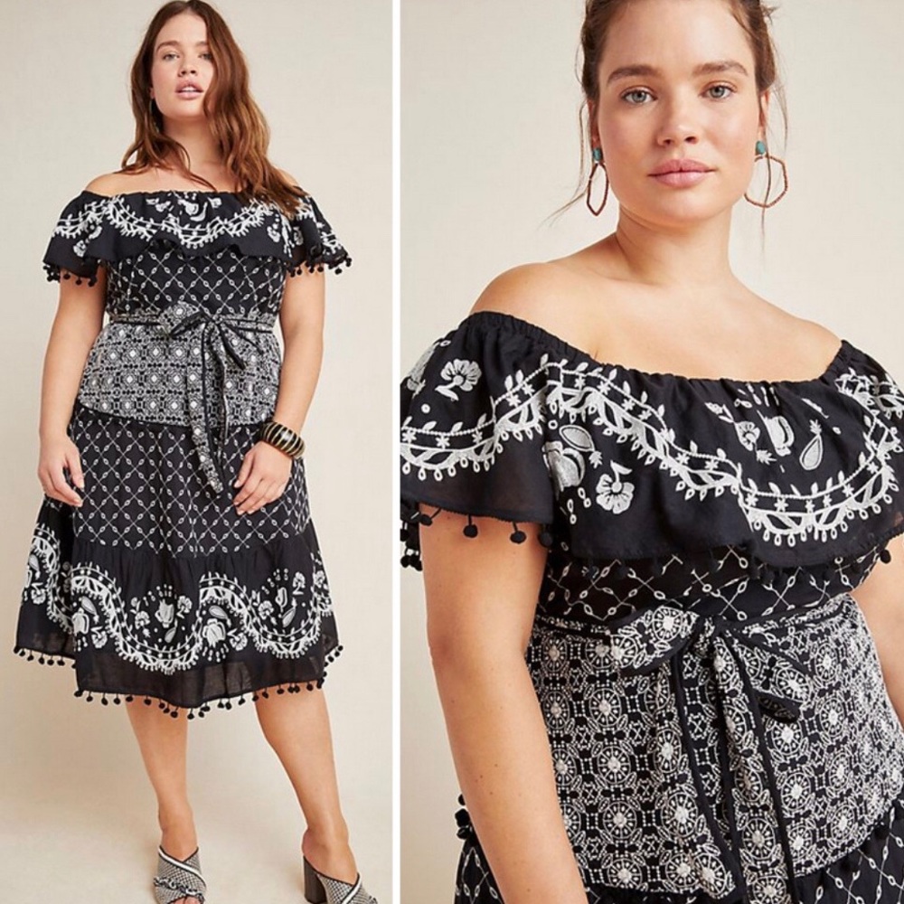 Anthropologie midi dress